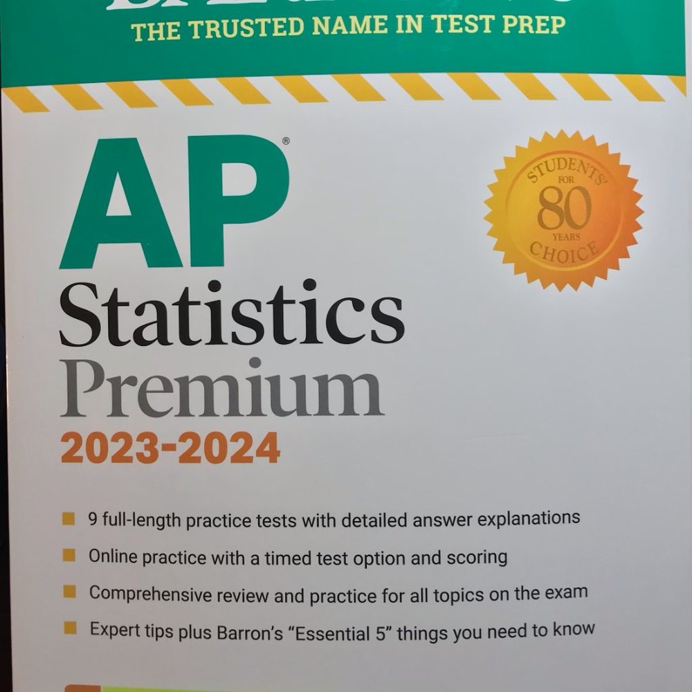 Barron's AP Statistics Premium 2023-2024